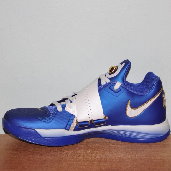 Nike Zoom KD 4 'The Real MVP' Basketball Mens 11 Hyper Royal White - Picture 3 of 6